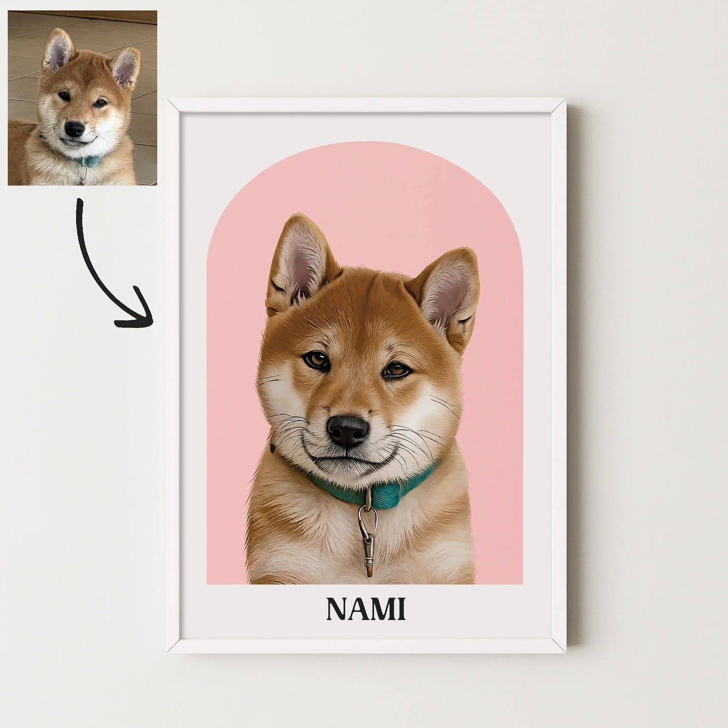 Arch Realistic Pet Portrait