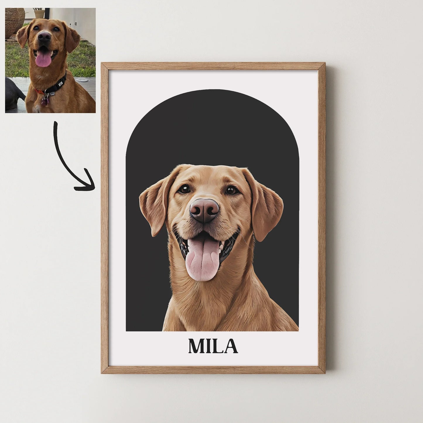 Arch Realistic Pet Portrait