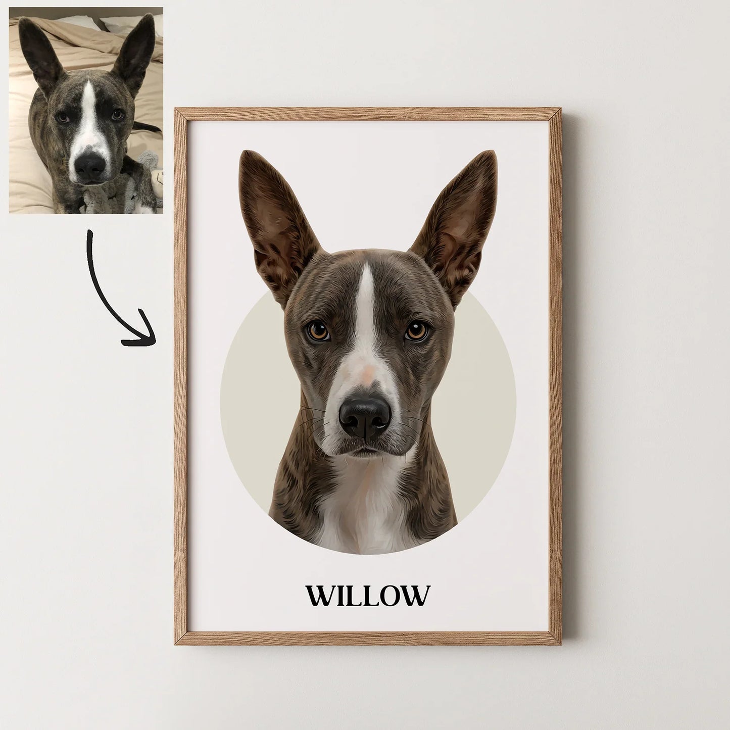 Circle Realistic Pet Portrait
