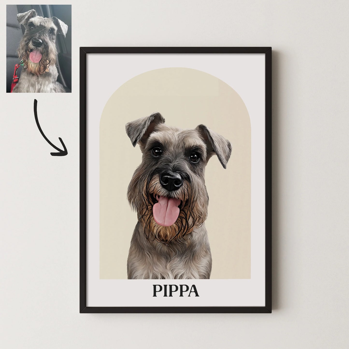 Arch Realistic Pet Portrait