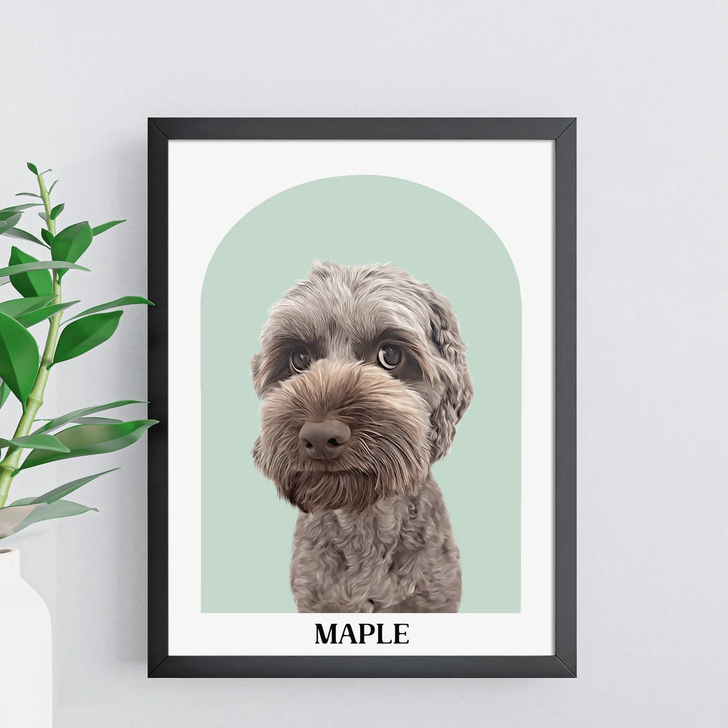 Arch Realistic Pet Portrait - Pets Into Art - Custom Dog and Cat Artworks Australia