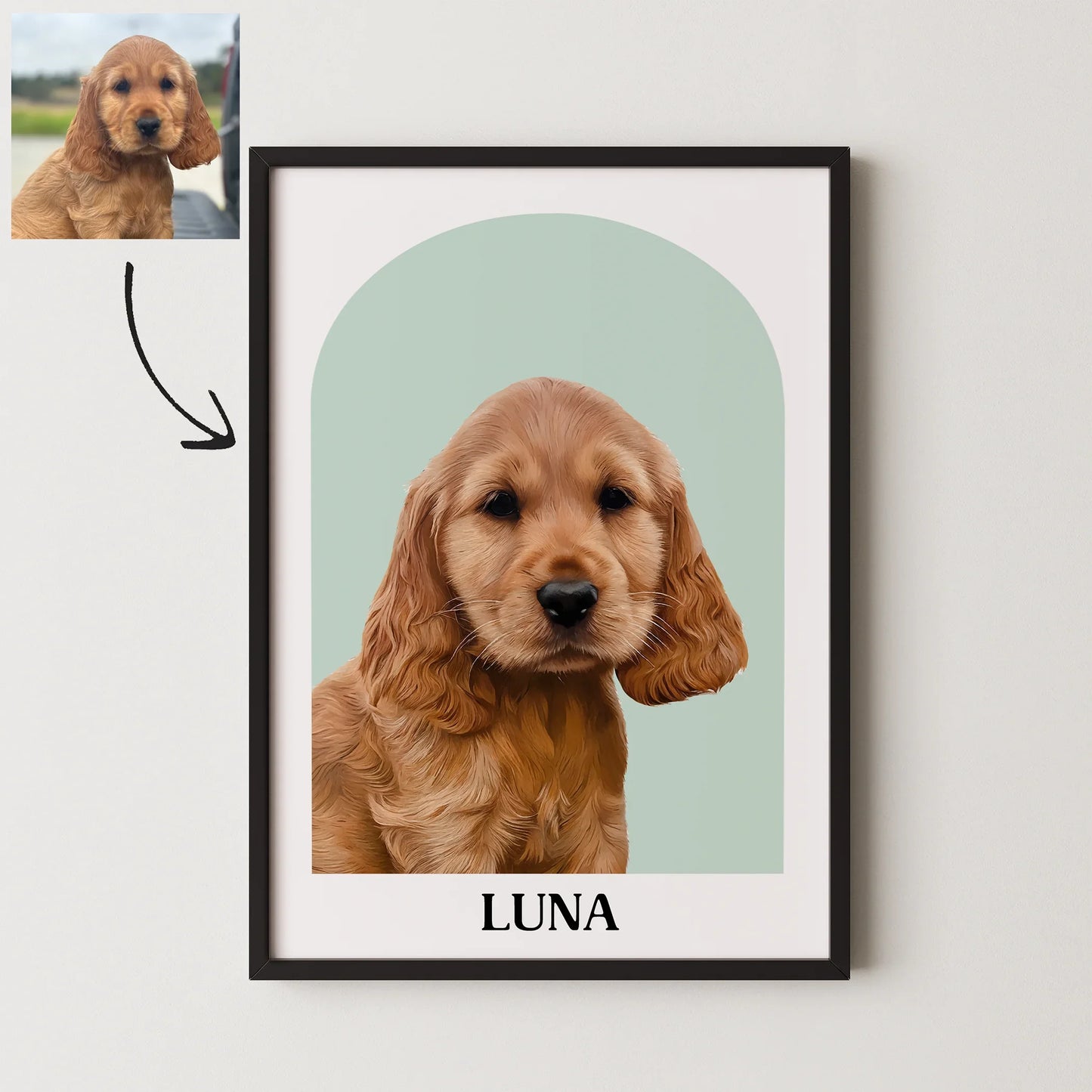 Arch Realistic Pet Portrait