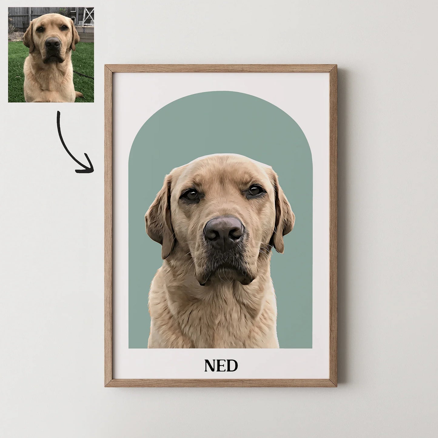 Arch Realistic Pet Portrait