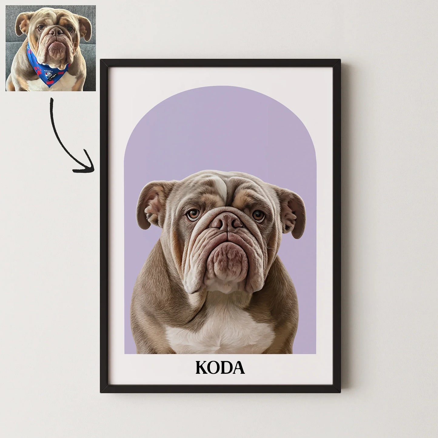 Arch Realistic Pet Portrait