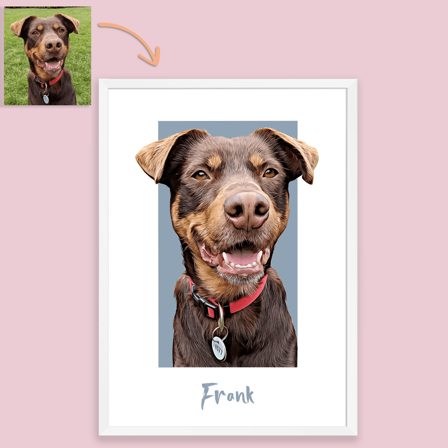 Box Pet Portrait - Pets Into Art