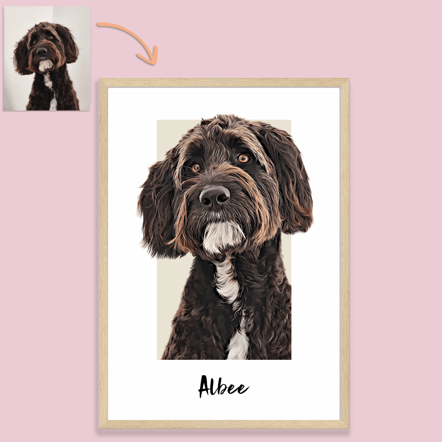 Box Pet Portrait - Pets Into Art