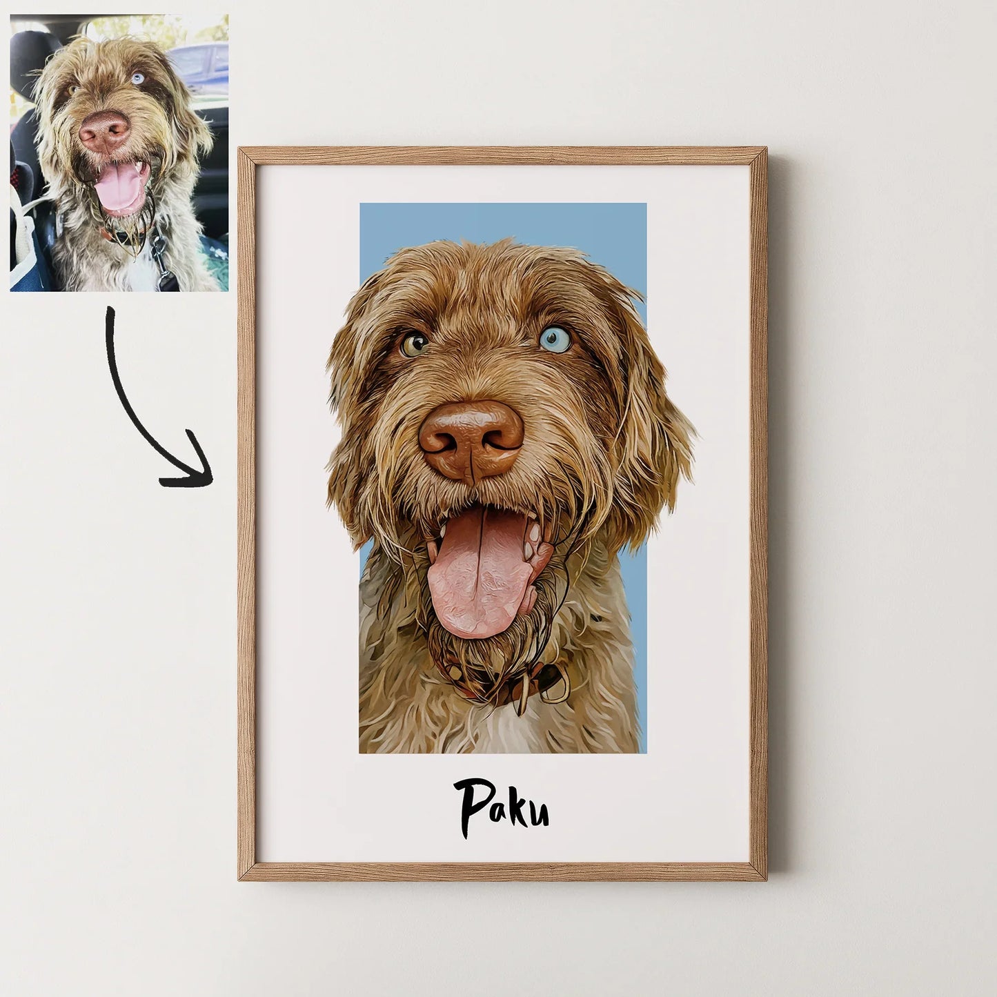 Box Pet Portrait - Pets Into Art - Custom Dog and Cat Artworks Australia