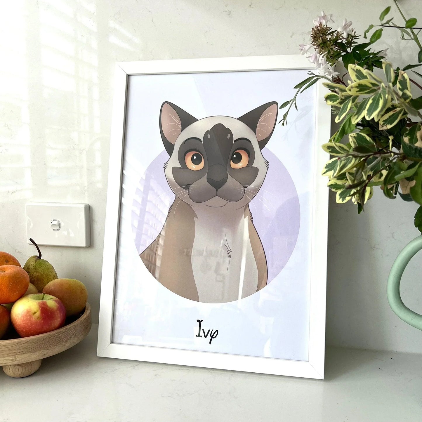 Circle Disney Pet Portrait - Pets Into Art - Custom Dog and Cat Artworks Australia