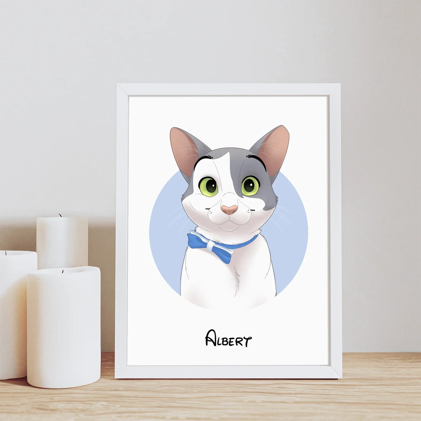 Circle Disney Pet Portrait - Pets Into Art - Custom Dog and Cat Artworks Australia