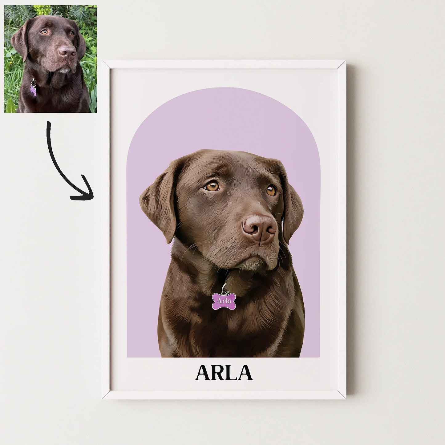 Arch Realistic Pet Portrait