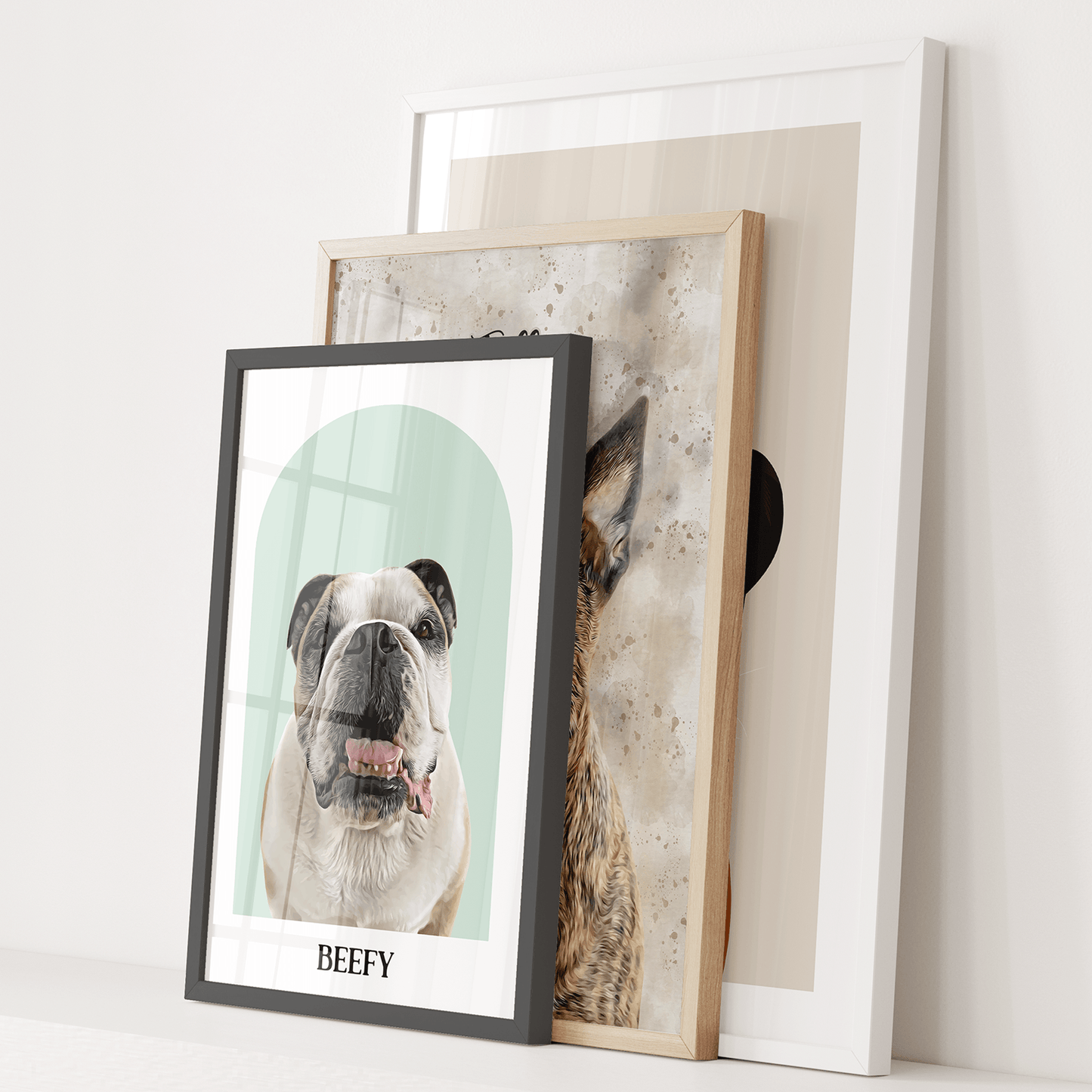 Gouache Style Pet Portrait - Pets Into Art