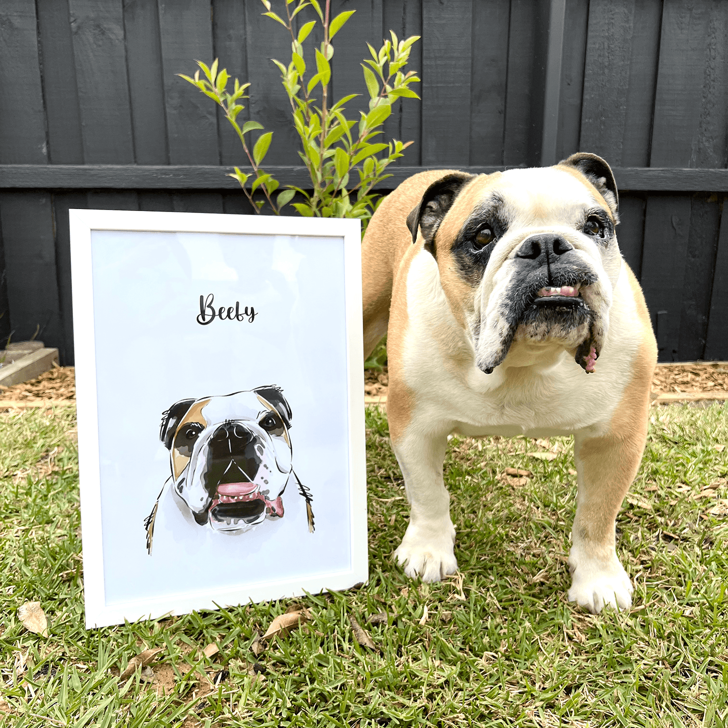 Gouache Style Pet Portrait - Pets Into Art