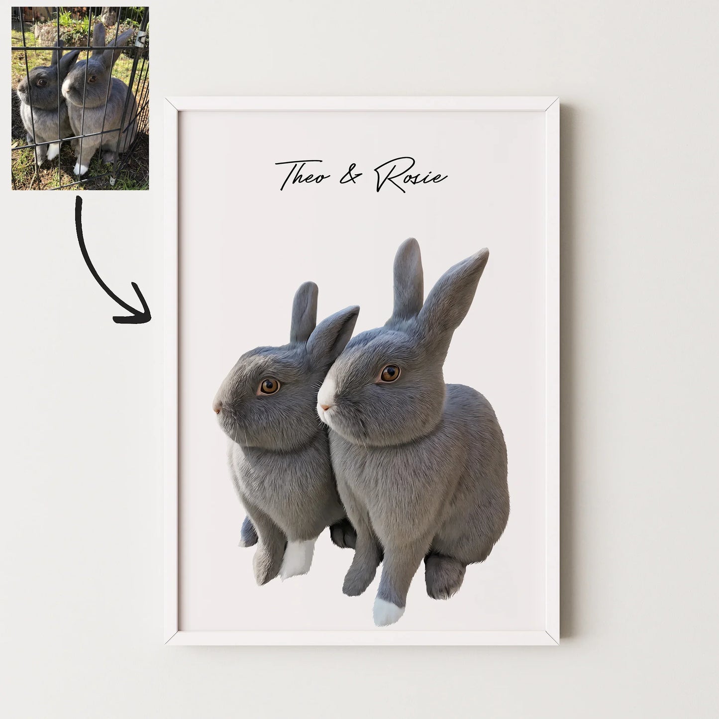 Realistic Pet Portrait - Pets Into Art - Custom Dog and Cat Artworks Australia
