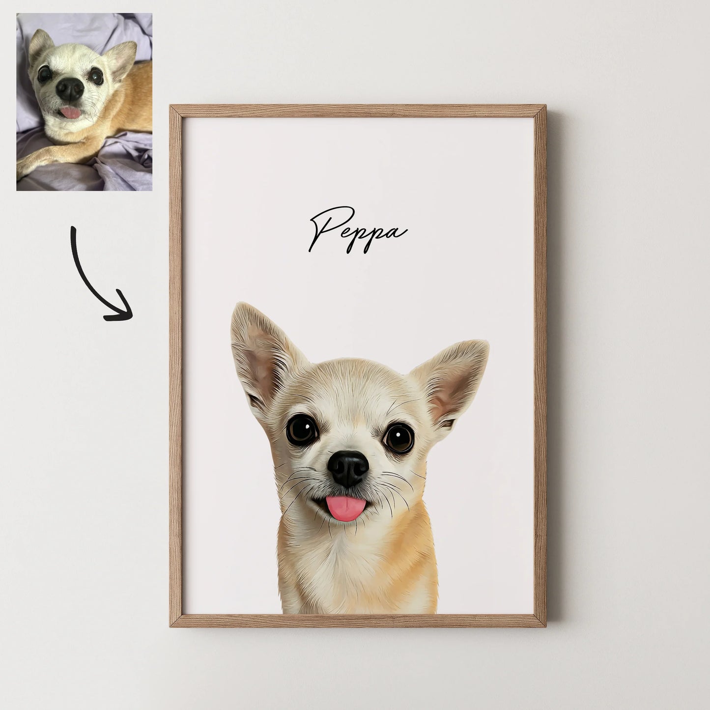 Realistic Pet Portrait - Pets Into Art - Custom Dog and Cat Artworks Australia