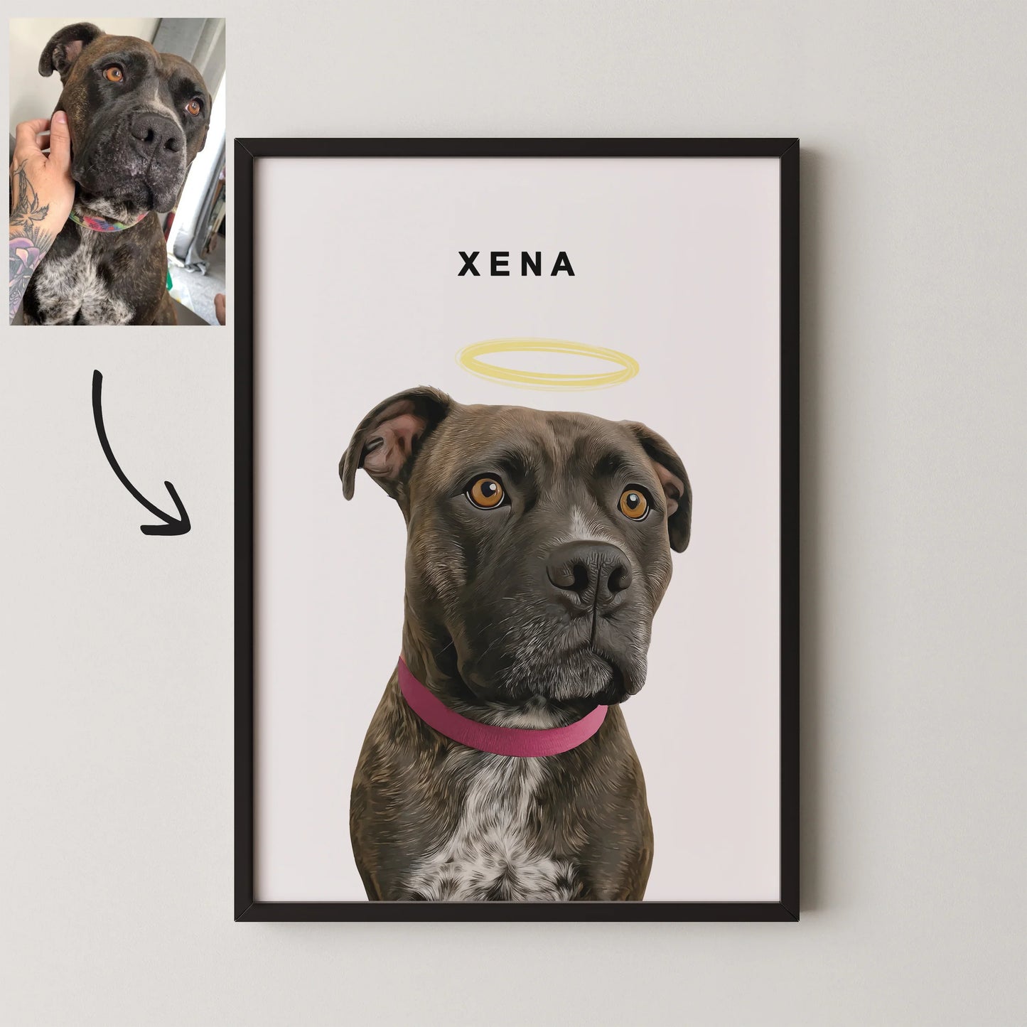 Realistic Pet Portrait - Pets Into Art - Custom Dog and Cat Artworks Australia