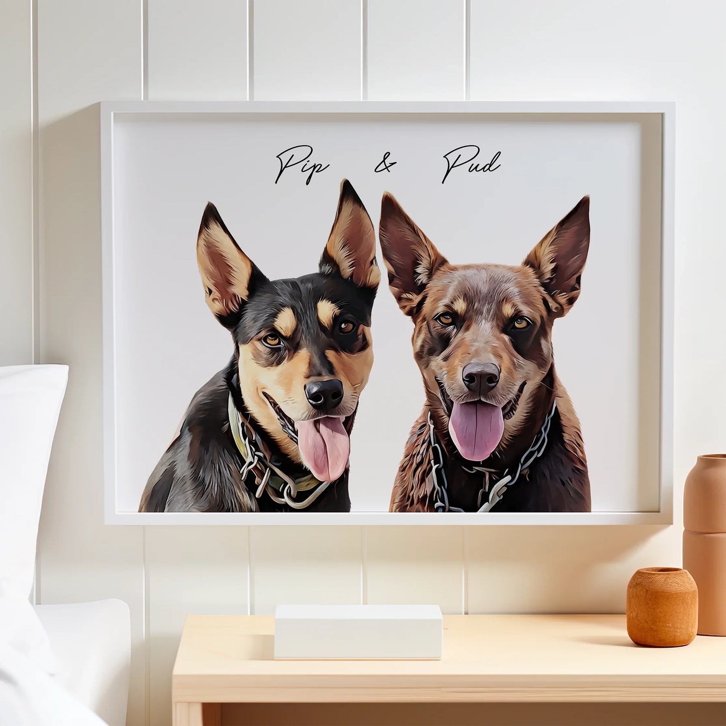 Realistic Pet Portrait - Pets Into Art - Custom Dog and Cat Artworks Australia