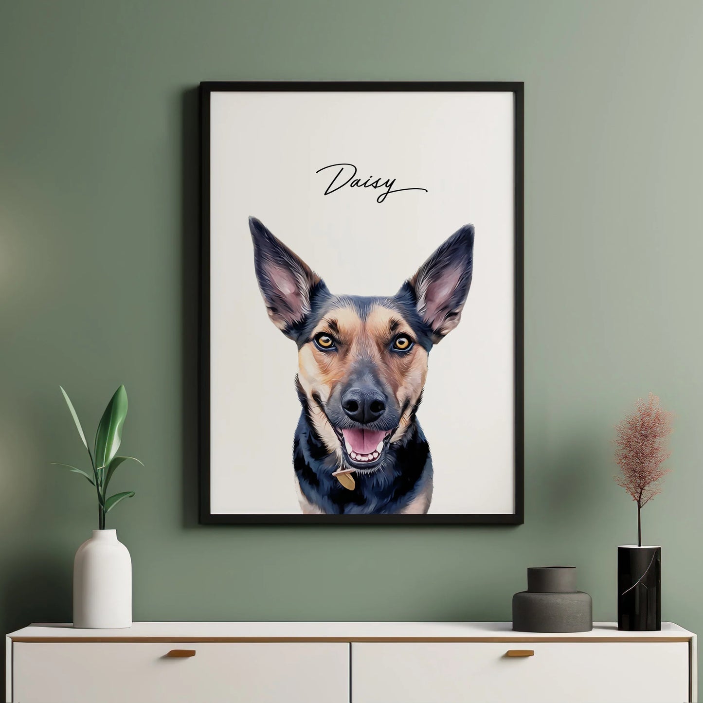 Realistic Pet Portrait - Pets Into Art - Custom Dog and Cat Artworks Australia