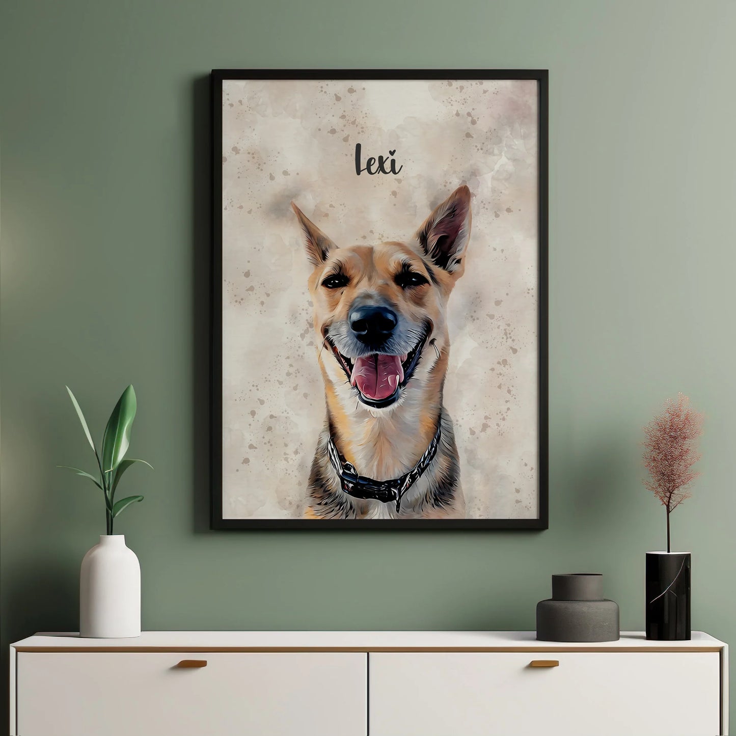 Watercolour Pet Portrait - Pets Into Art - Custom Dog and Cat Artworks Australia