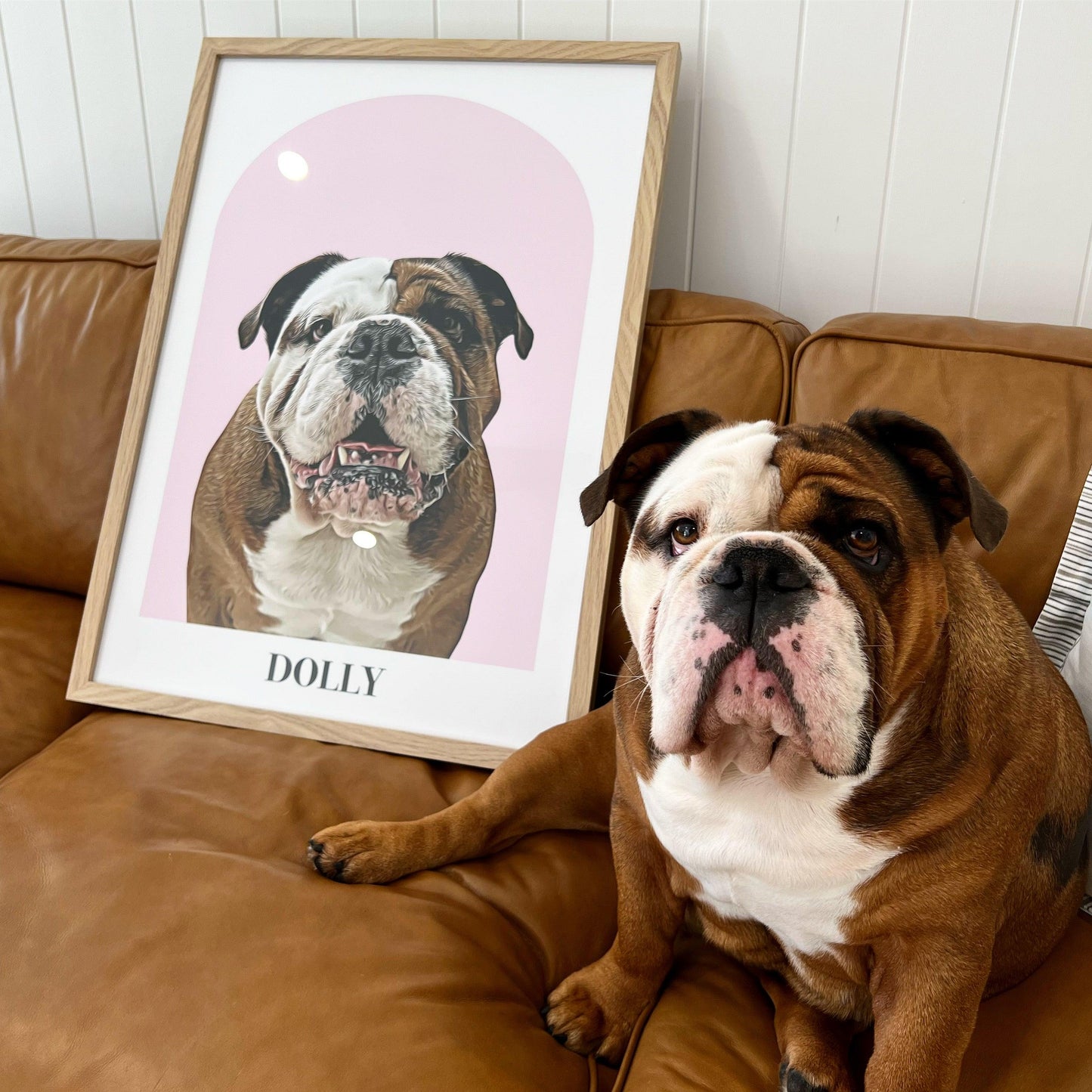 Arch Realistic Pet Portrait - Pets Into Art - Custom Dog and Cat Artworks Australia