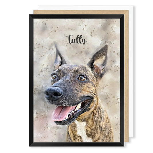 Watercolour Pet Portrait (up to 4 pets)