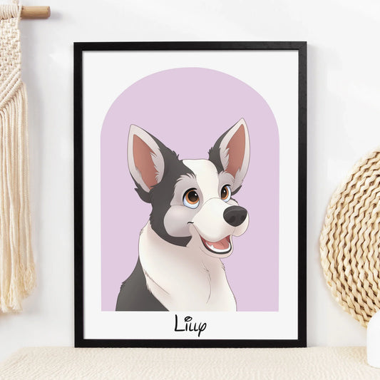 Arch Disney Pet Portrait - Pets Into Art - Custom Dog and Cat Artworks Australia
