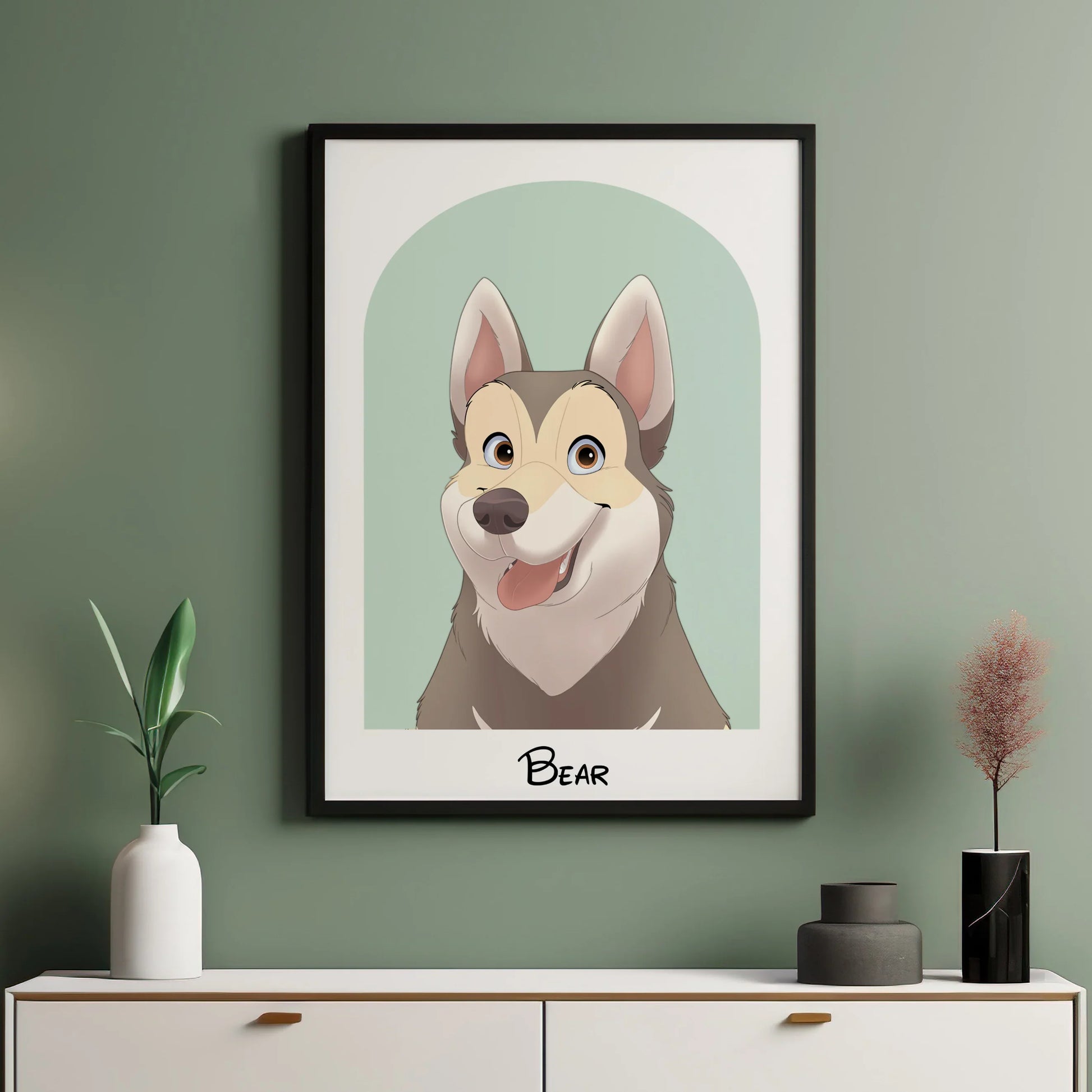 Arch Disney Pet Portrait - Pets Into Art - Custom Dog and Cat Artworks Australia