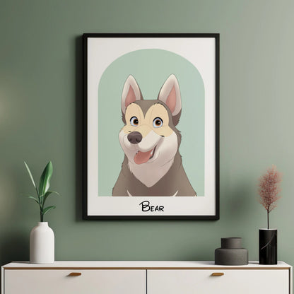 Arch Disney Pet Portrait - Pets Into Art - Custom Dog and Cat Artworks Australia