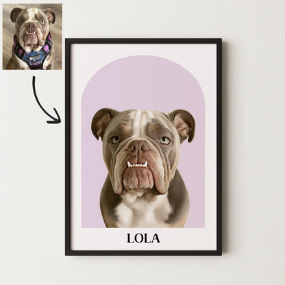 Arch Realistic Pet Portrait - Pets Into Art - Custom Dog and Cat Artworks Australia
