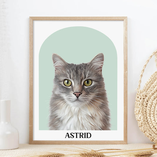 Arch Realistic Pet Portrait