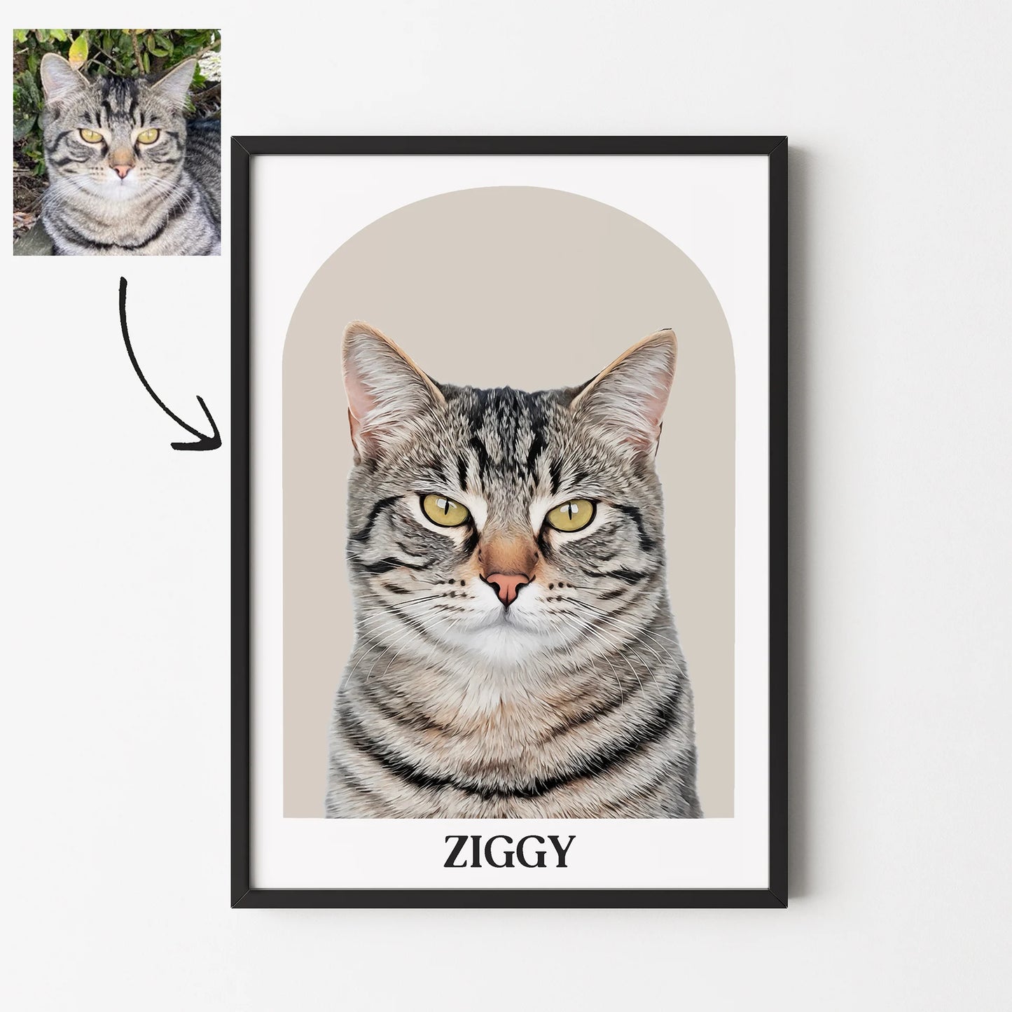 Arch Realistic Pet Portrait