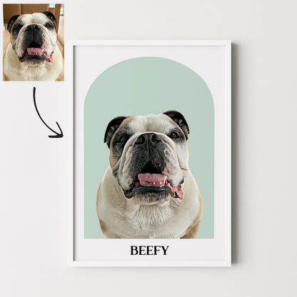 Arch Realistic Pet Portrait