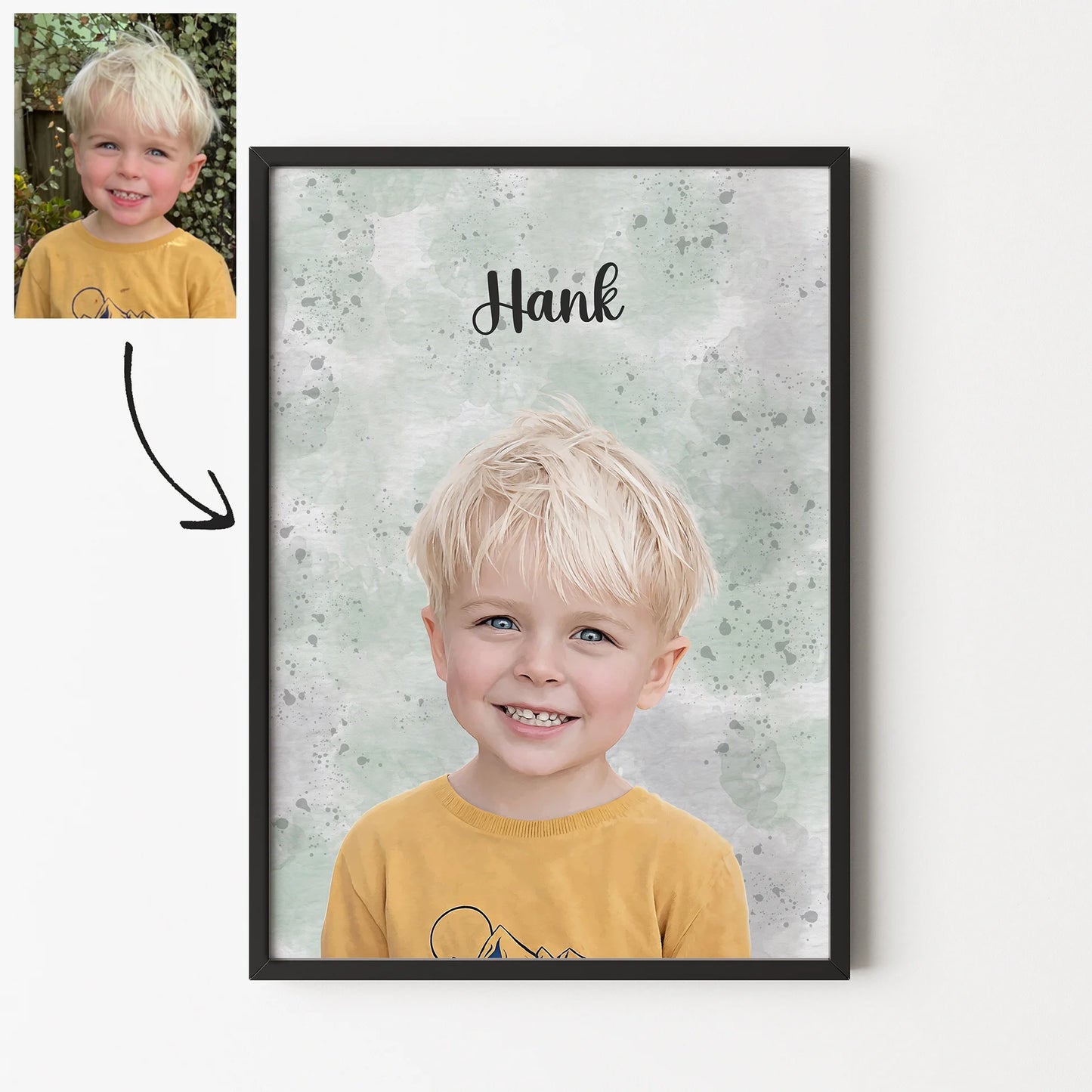 Watercolour Person Portrait (Up to 4 People)