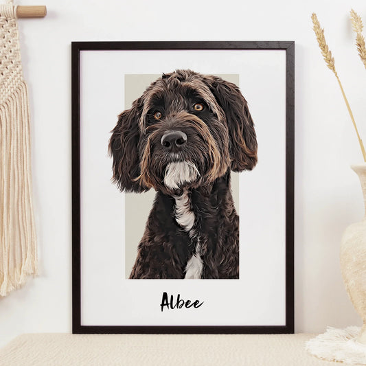 Box Pet Portrait - Pets Into Art - Custom Dog and Cat Artworks Australia