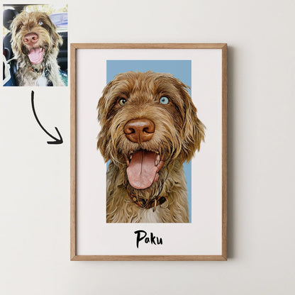 Box Pet Portrait - Pets Into Art - Custom Dog and Cat Artworks Australia