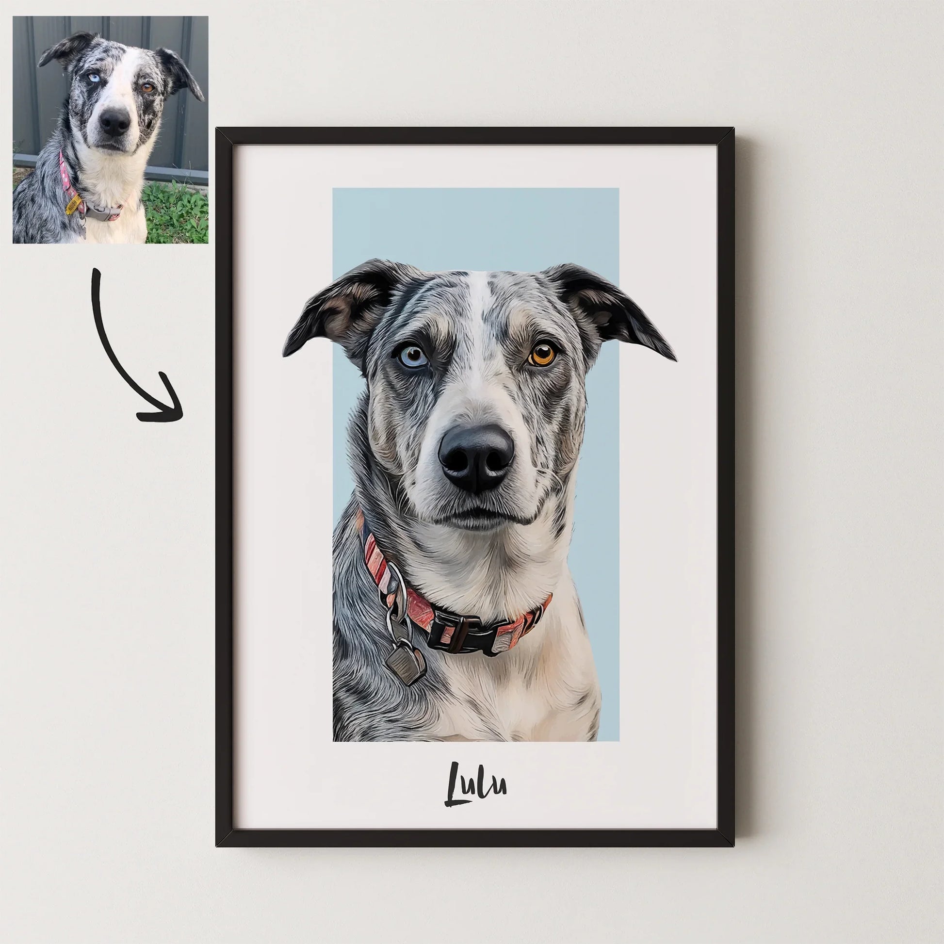 Box Pet Portrait - Pets Into Art - Custom Dog and Cat Artworks Australia