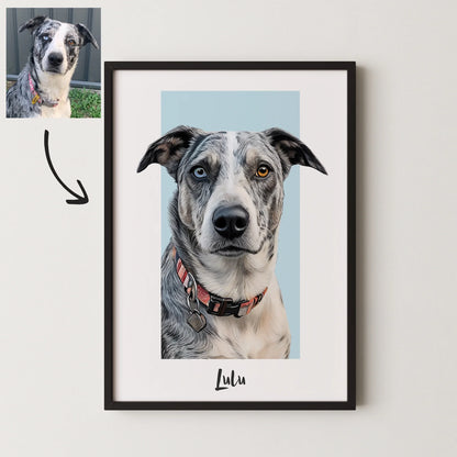 Box Pet Portrait - Pets Into Art - Custom Dog and Cat Artworks Australia