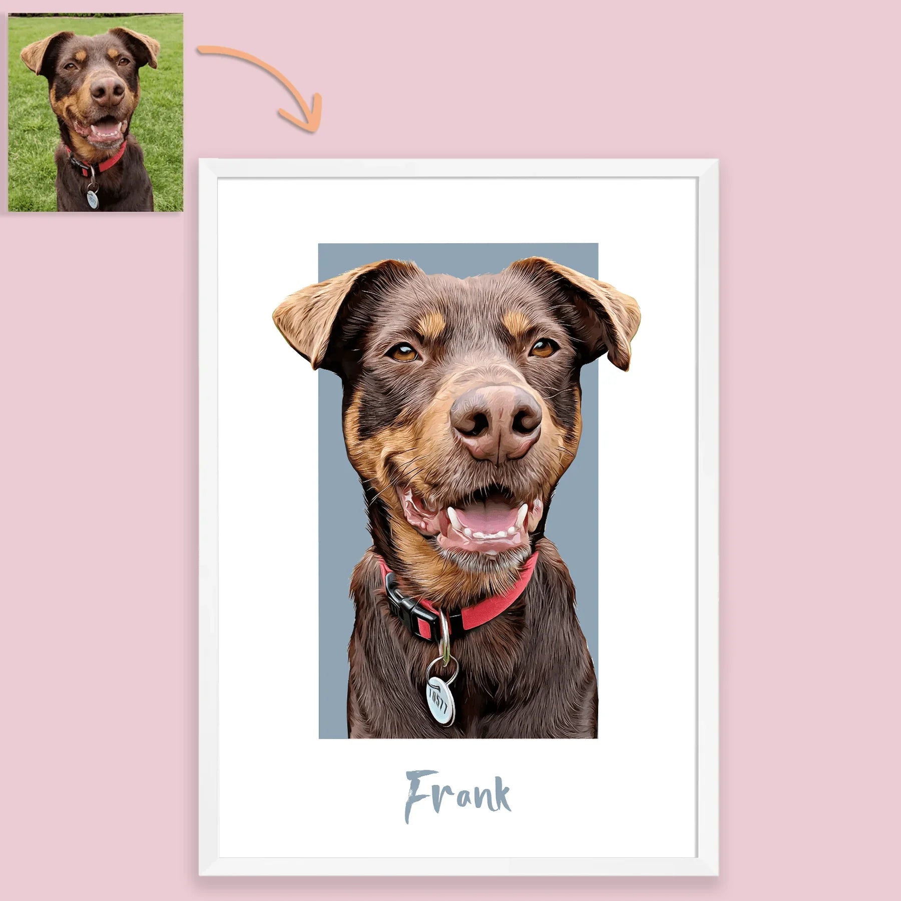 Box Pet Portrait - Pets Into Art - Custom Dog and Cat Artworks Australia