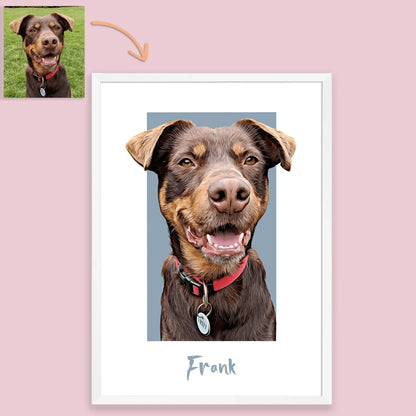 Box Pet Portrait - Pets Into Art - Custom Dog and Cat Artworks Australia