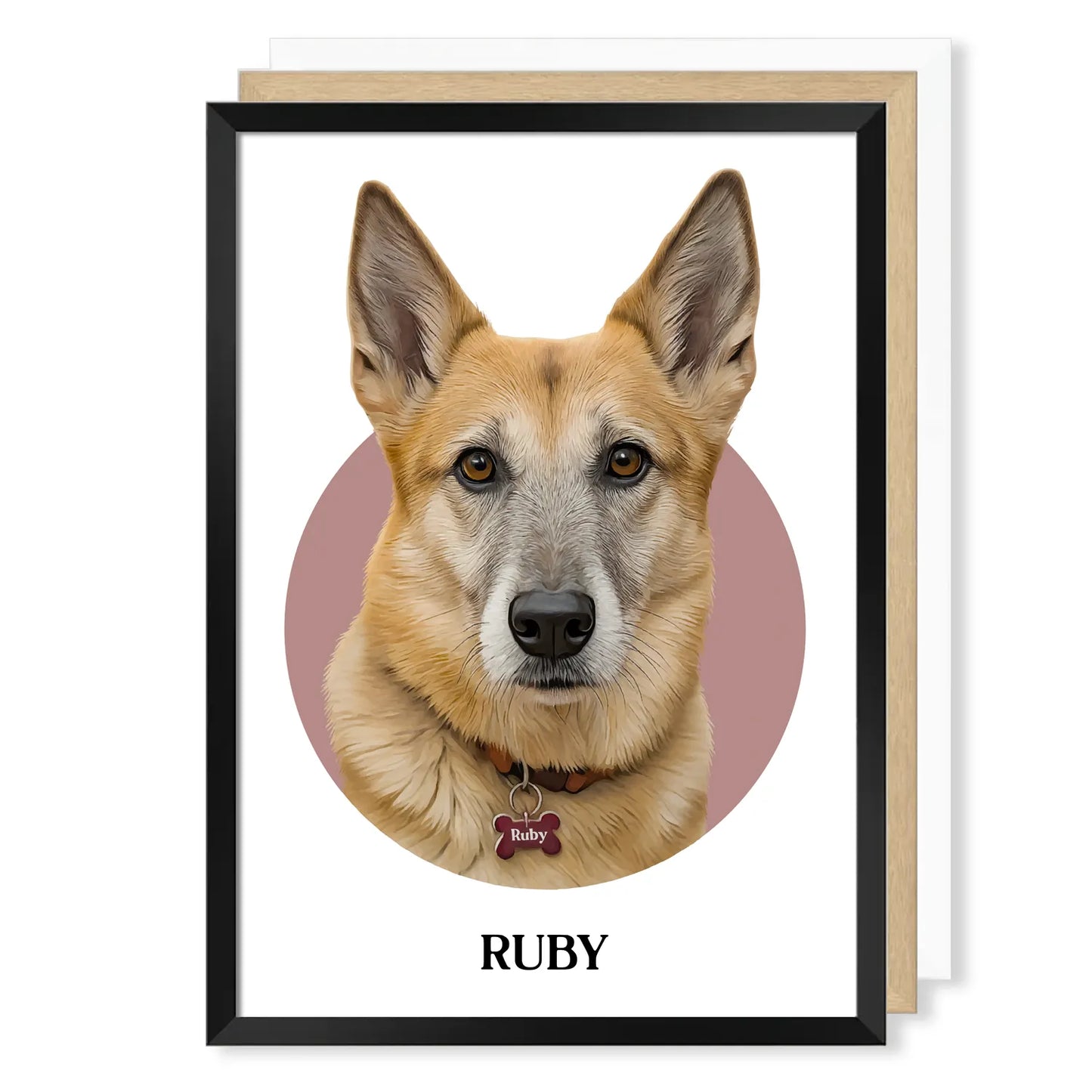 Circle Realistic Pet Portrait