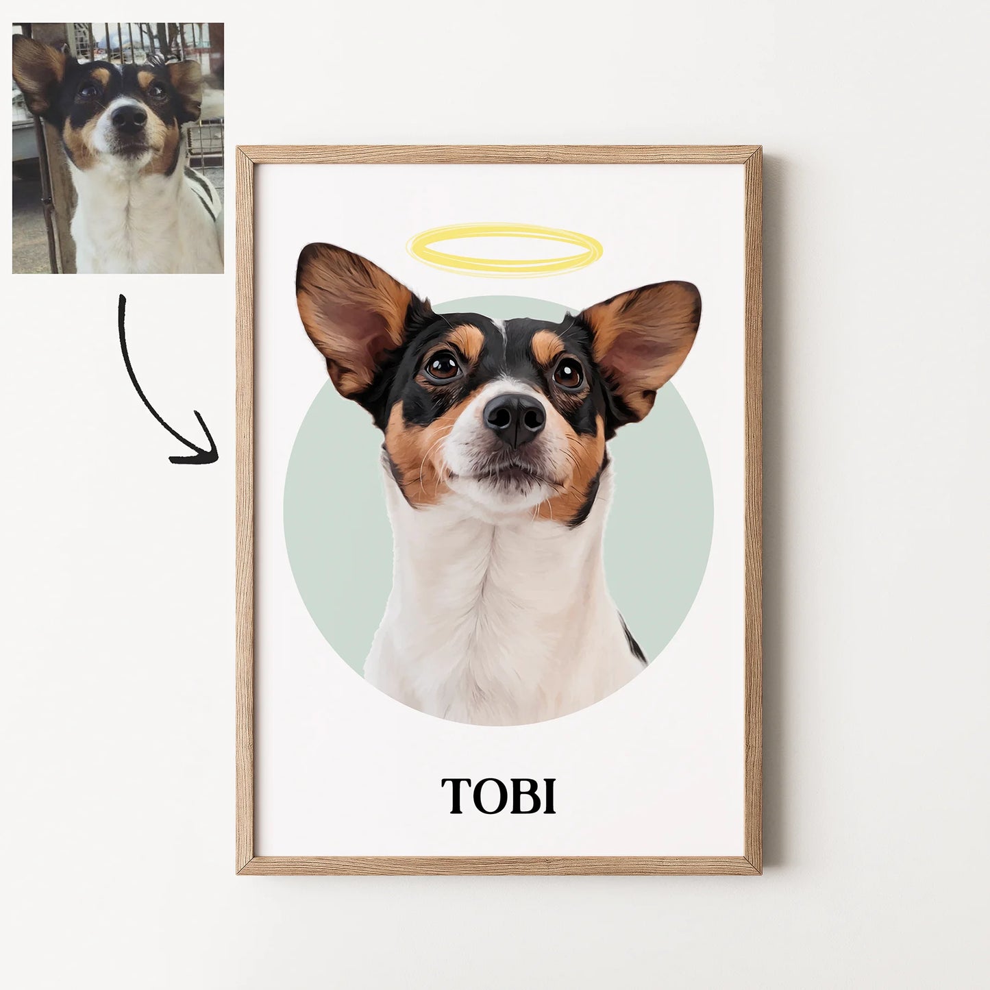Circle Realistic Pet Portrait