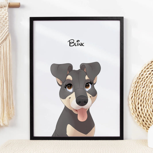 Disney Pet Portrait - Pets Into Art - Custom Dog and Cat Artworks Australia
