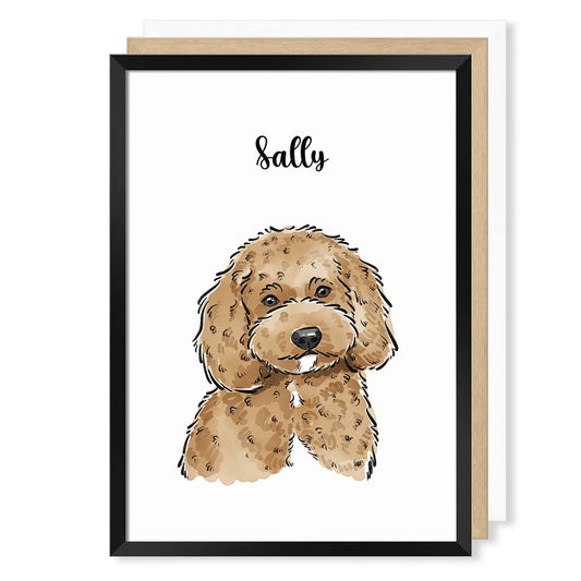 Gouache Style Pet Portrait (up to 4 pets)