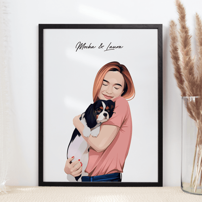 Person and Pet Portrait - Pets Into Art