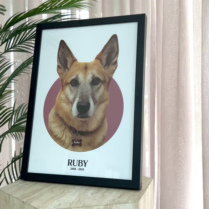 Circle Realistic Pet Portrait
