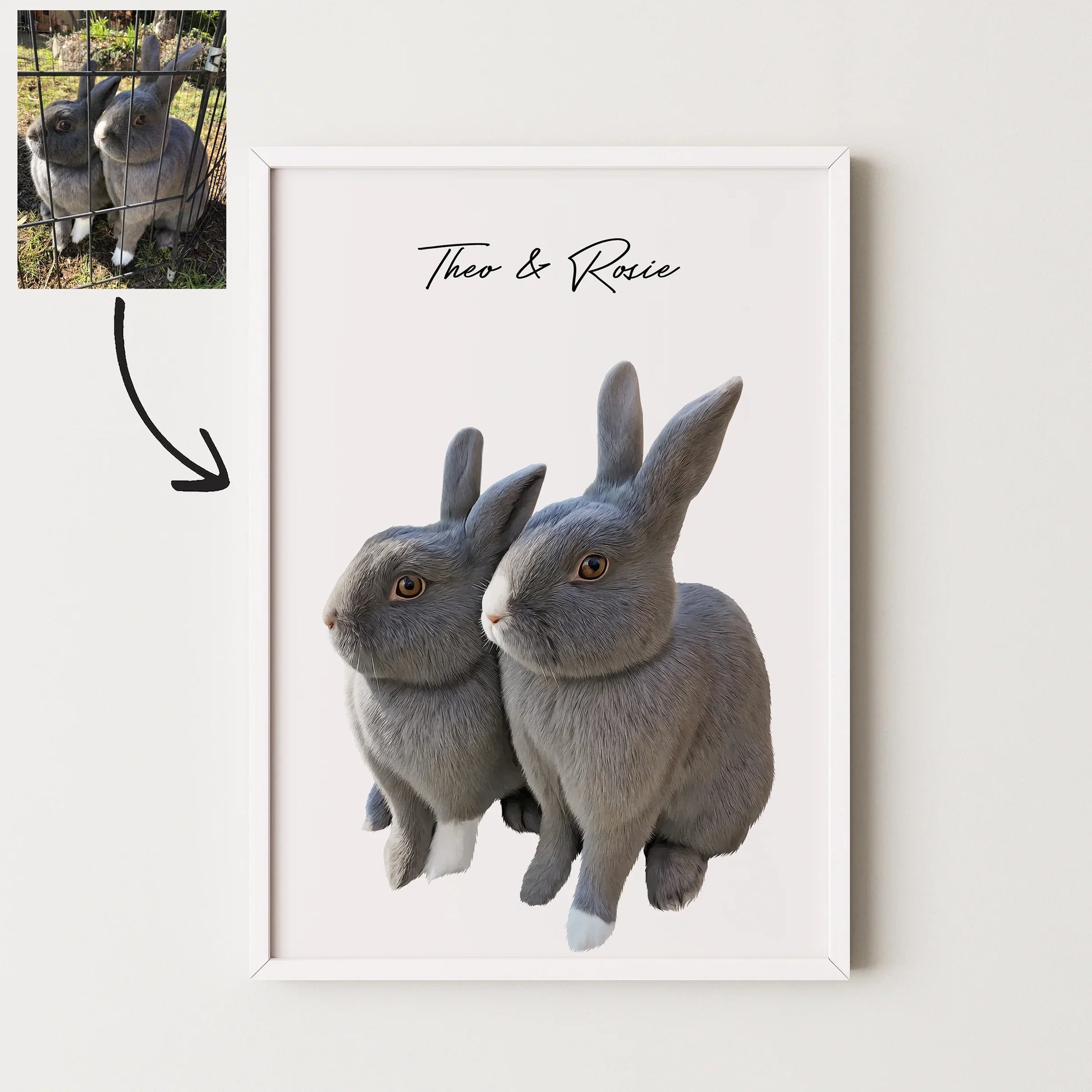 Realistic Pet Portrait - Pets Into Art - Custom Dog and Cat Artworks Australia