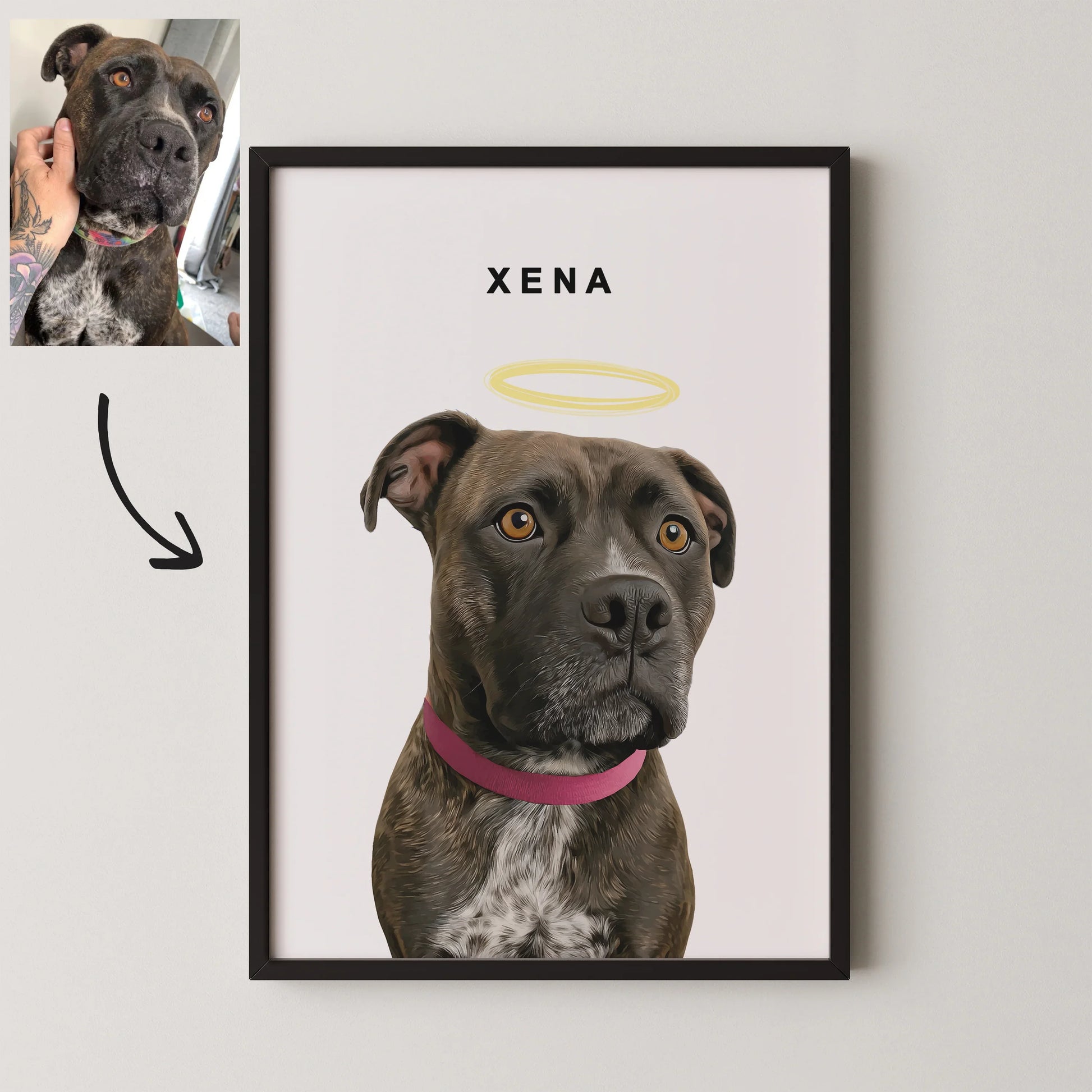 Realistic Pet Portrait - Pets Into Art - Custom Dog and Cat Artworks Australia