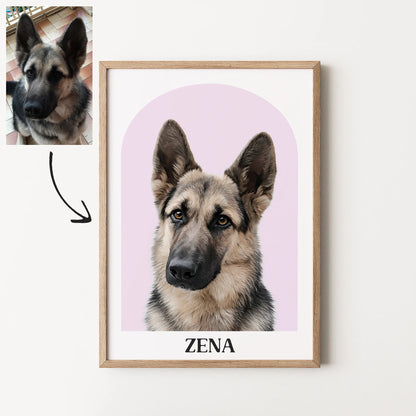 Arch Realistic Pet Portrait