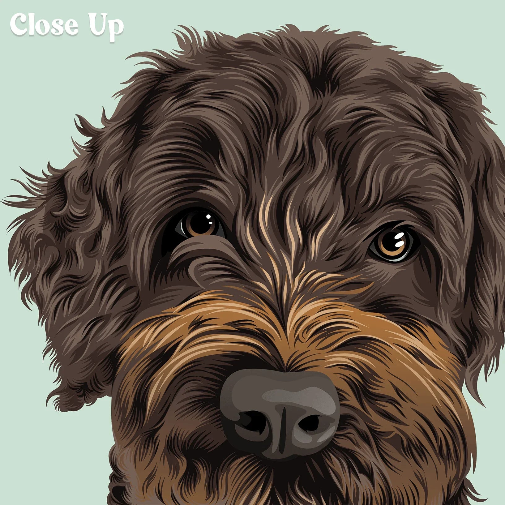 Vector Pet Portrait - Pets Into Art - Custom Dog and Cat Artworks Australia
