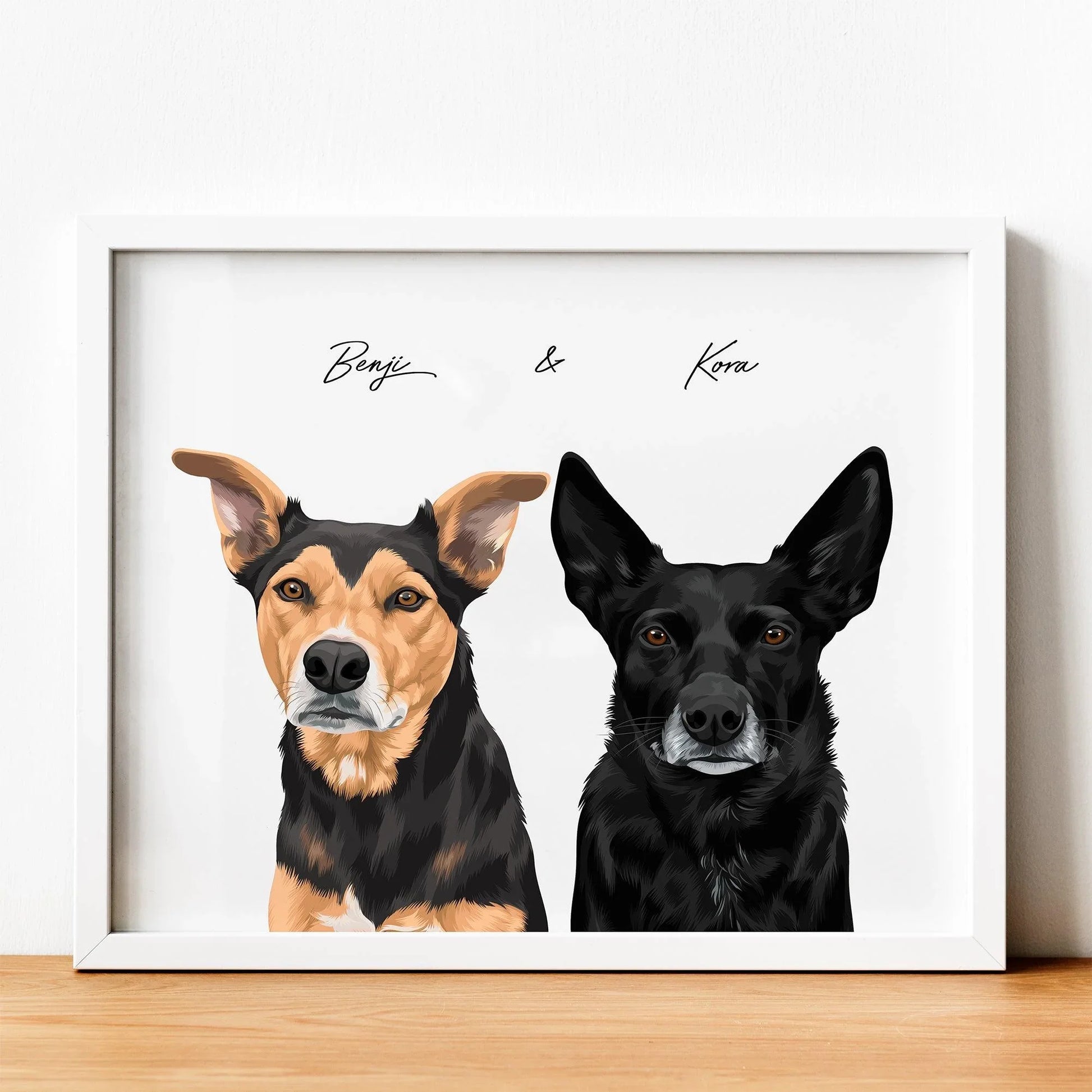 Vector Pet Portrait - Pets Into Art - Custom Dog and Cat Artworks Australia