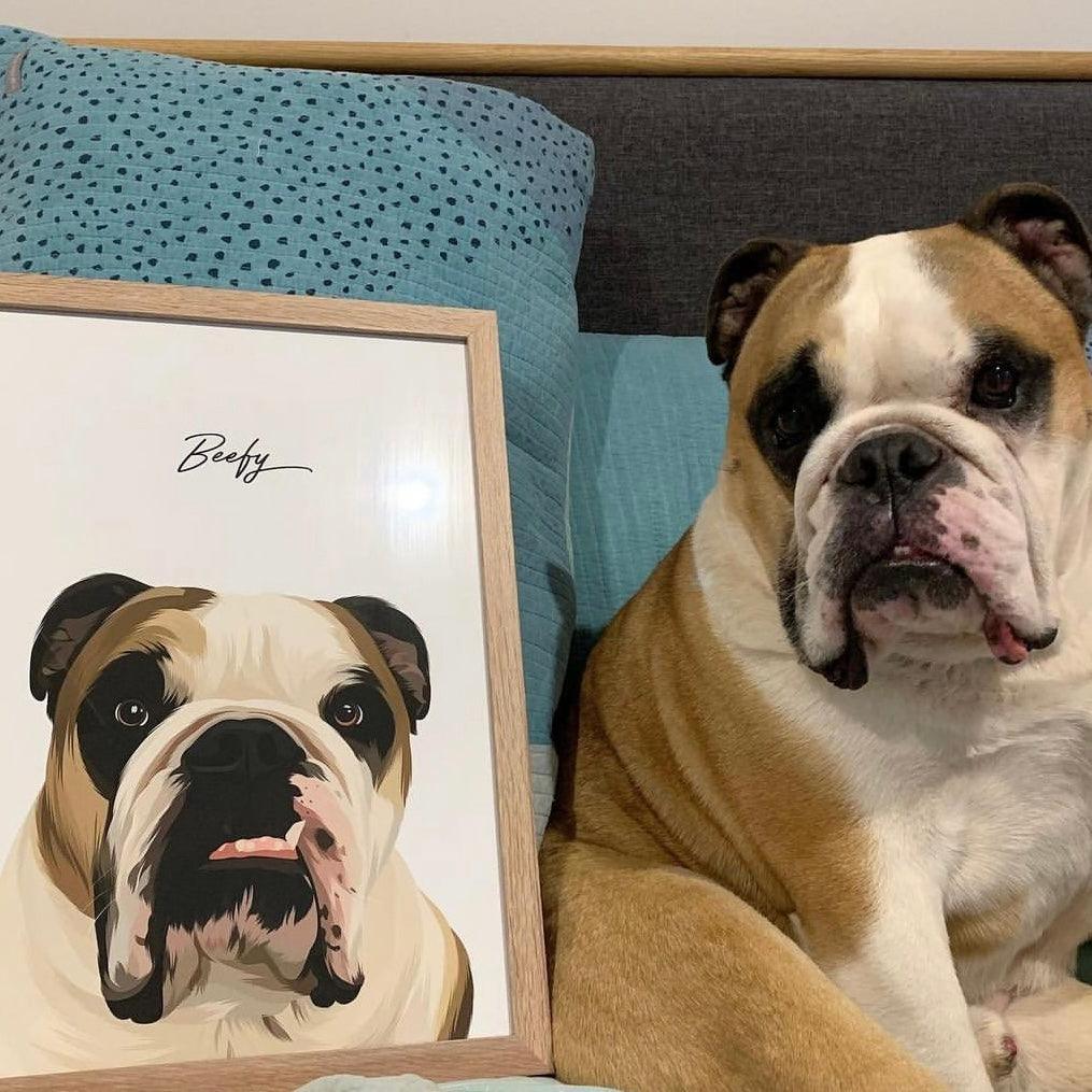 Vector Pet Portrait - Pets Into Art - Custom Dog and Cat Artworks Australia